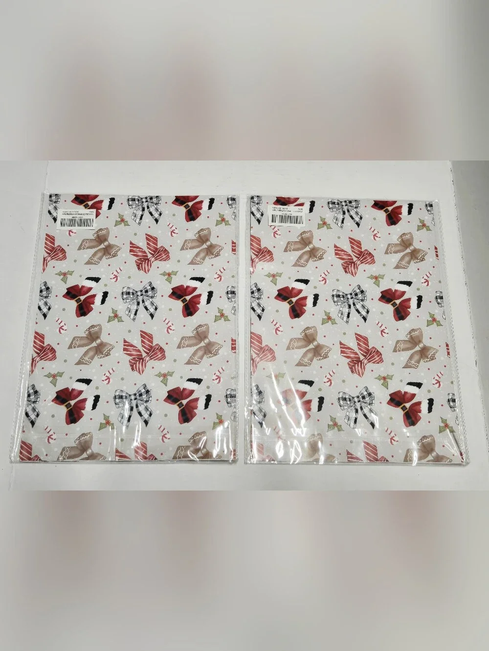 Christmas Bow Wrapping Paper Set 2 Packs 28x40 Jumbo Sheets Holiday Gift Wrap Ne